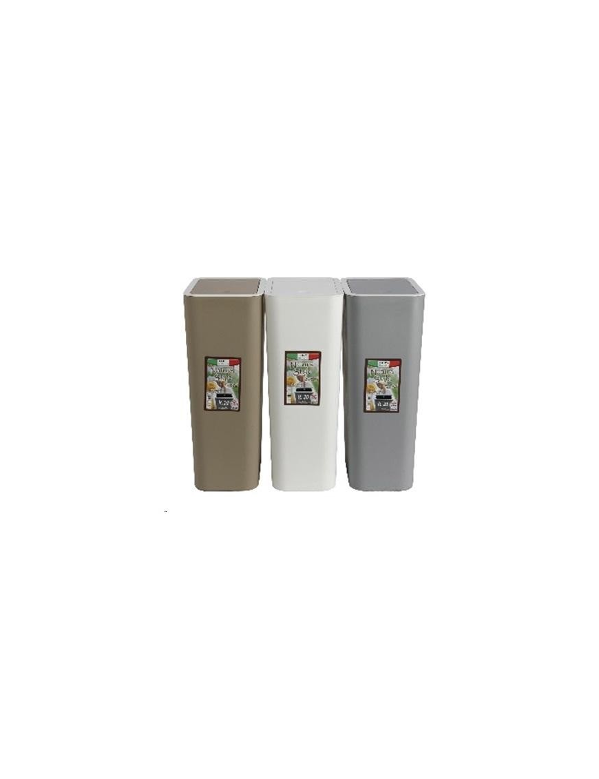PATTUMIERA CON PULSANTE 20lt