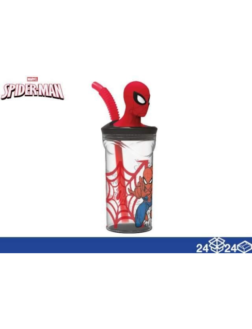 SPIDERMAN BICCHIERE 3D CON CANNUCCIA 360ml