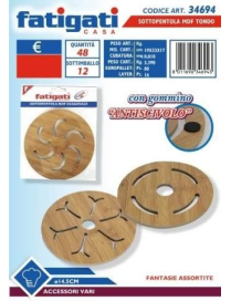ROUND MDF TRIVET 14.5 CENTIMETERS