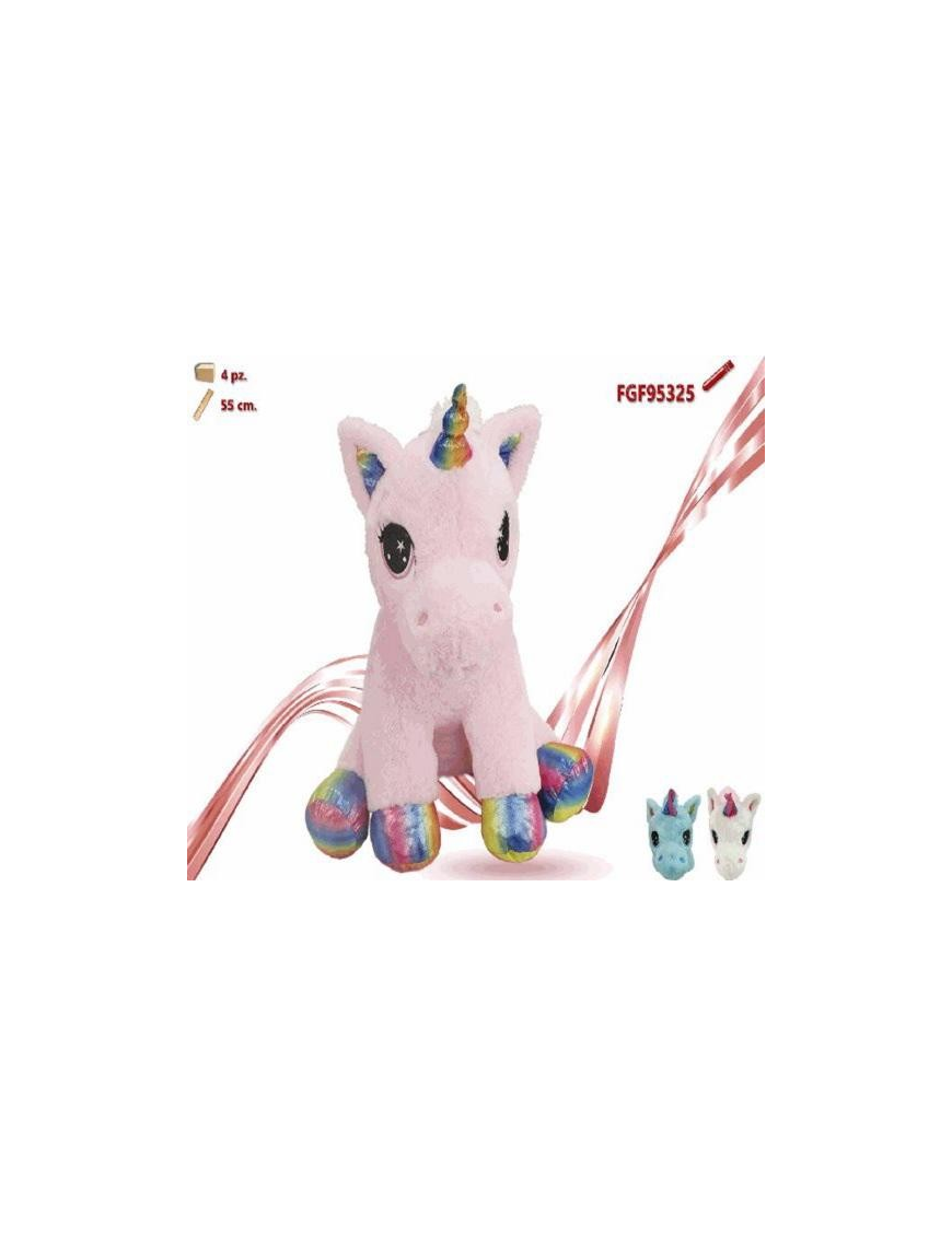 UNICORN PLUSH SITTING 55 CM