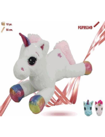 UNICORNO PELUCHE SDRAIATO 55 CM