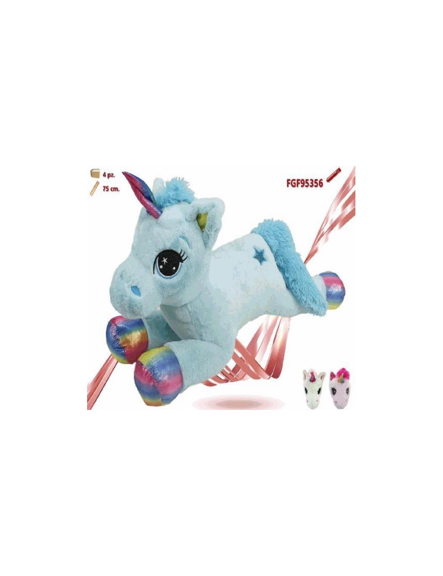 UNICORNO PELUCHE SDRAIATO 75 CM 95356