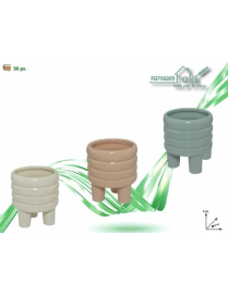 WIDE LINE VASE 8x8x9 CENTIMETERS