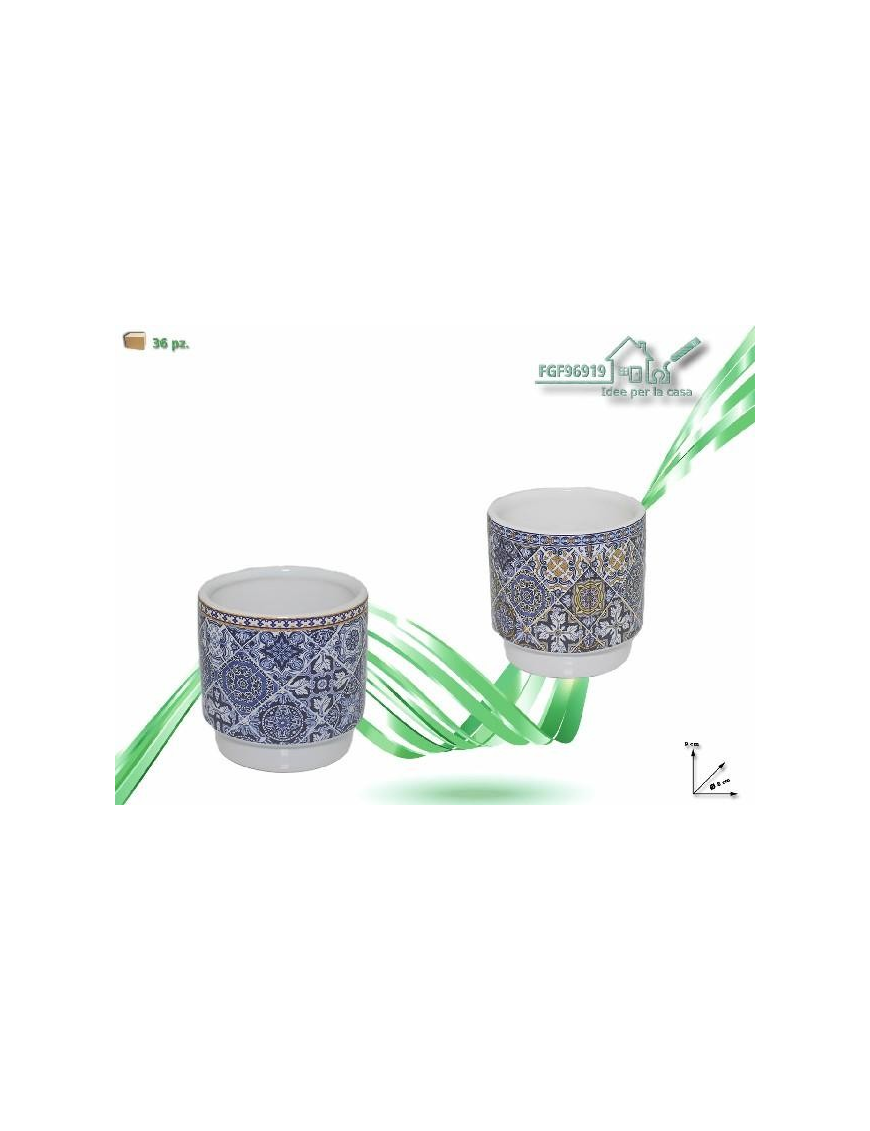 VASETTO IN CERAMICA 8x8x9 CENTIMETRI