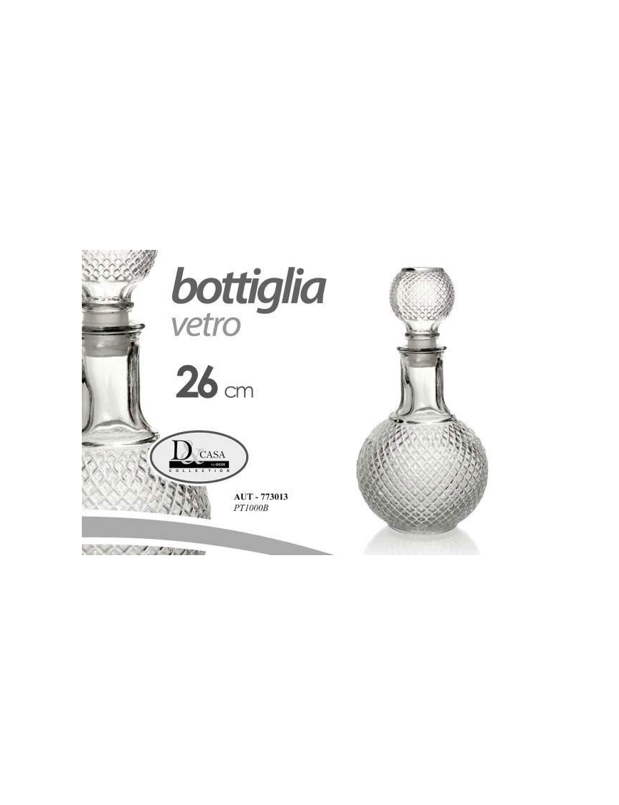 BOTTIGLIA TONDA VETRO 1000ml