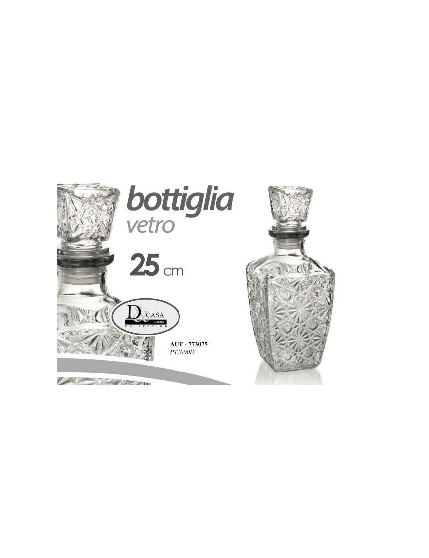 BOTTIGLIA QUADRA VETRO 1000ml