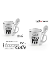 TAZZA CAFFE' CON CUCCHIAINO