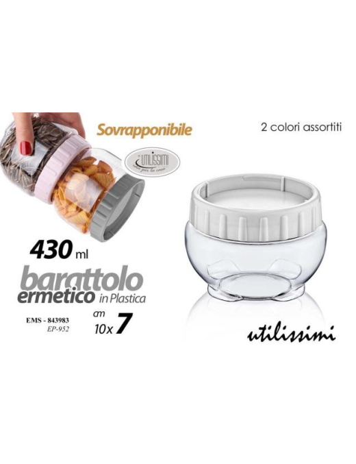 PLASTIC JAR 430ml