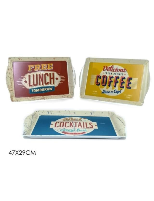 VINTAGE RECTANGULAR TRAY 47x29 CENTIMETERS
