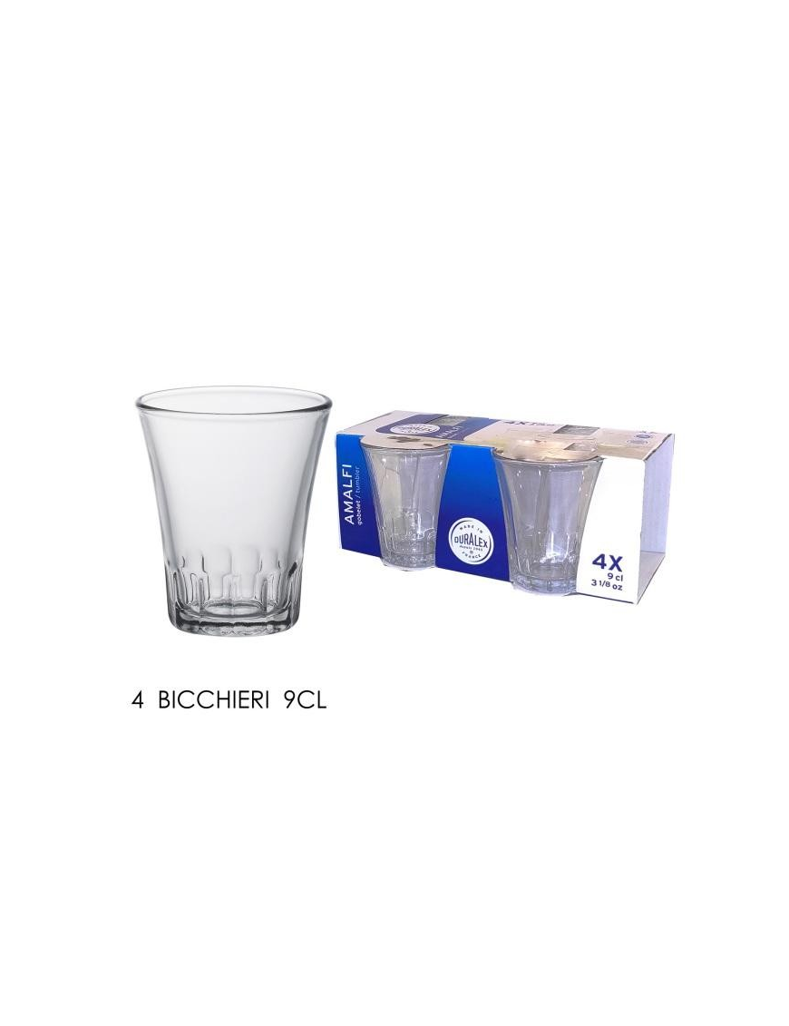 DURALEX BICCHIERI AMALFI 4 PEZZI 9 CENTILITRI