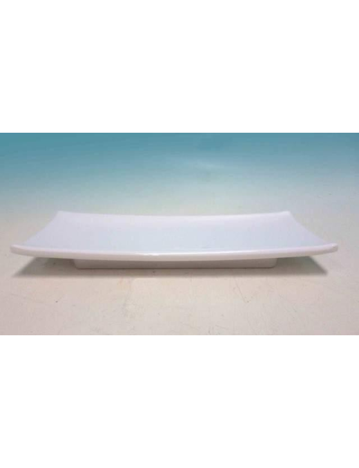 WHITE RECTANGULAR TRAY 23.5x9 CENTIMETERS