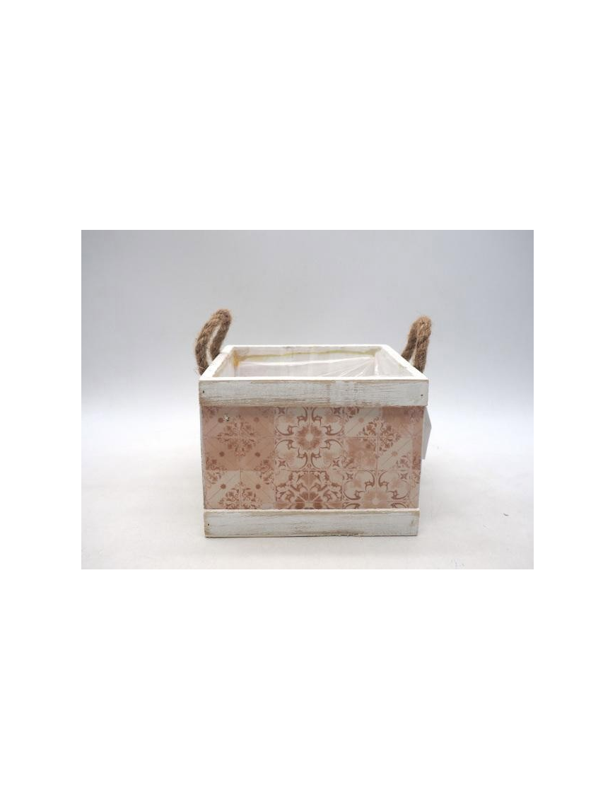 CASSETTA LEGNO QUADRA 17x16x16 CENTIMETRI MATTONELLE