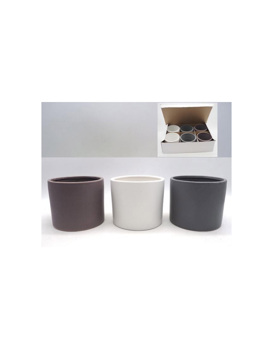 CACHEPOT CILINDRO LUCIDO 10,5 CENTIMETRI