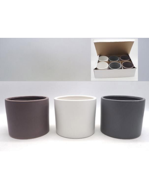 CACHEPOT CILINDRO LUCIDO 10,5 CENTIMETRI