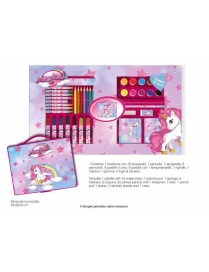 UNICORNO VALIGETTA COLORI 52pezzi
