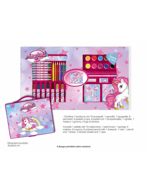 UNICORN COLOR CASE 52 pieces