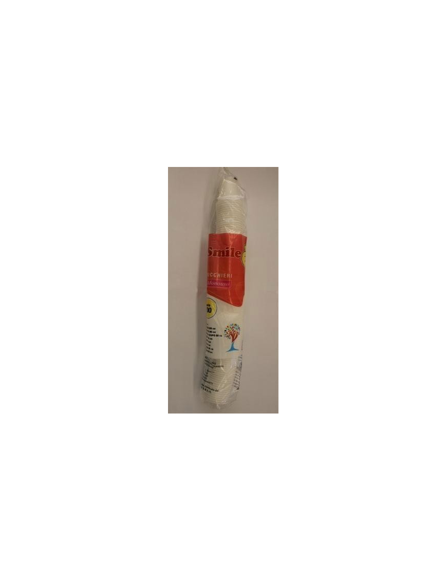 SMILE BICCHIERI CAFFE' 80cc CONFEZIONE 96 PEZZI BIANCHI