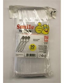 SMILE FORKS PACK OF 50 PIECES