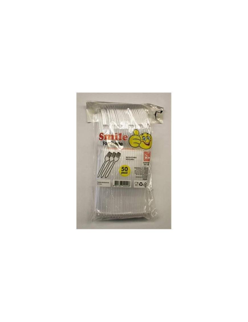 SMILE FORCHETTE CONFEZIONE 50 PEZZI