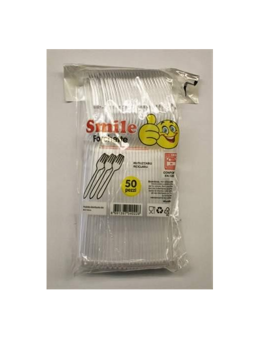 SMILE FORCHETTE CONFEZIONE 50 PEZZI