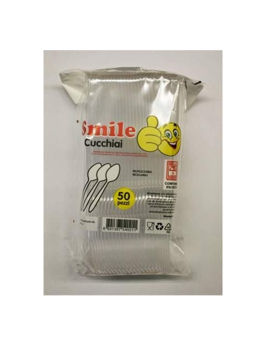 SMILE CUCCHIAI CONFEZIONE 50 PEZZI