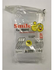 SMILE CUCCHIAINI CONFEZIONE 50 PEZZI