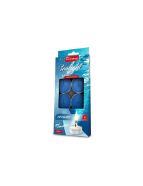 TEA-LIGHT 8 PIECES 10 GRAMS OCEAN BLUE