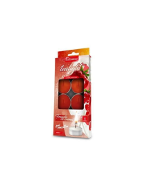 TEA-LIGHT 8 PEZZI 10 GRAMMI FRAGOLA