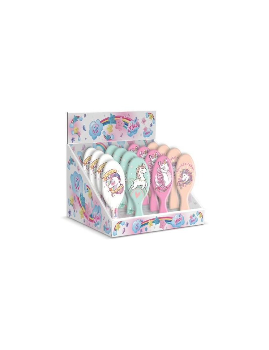 SPAZZOLA CAPELLI UNICORNO OVALE