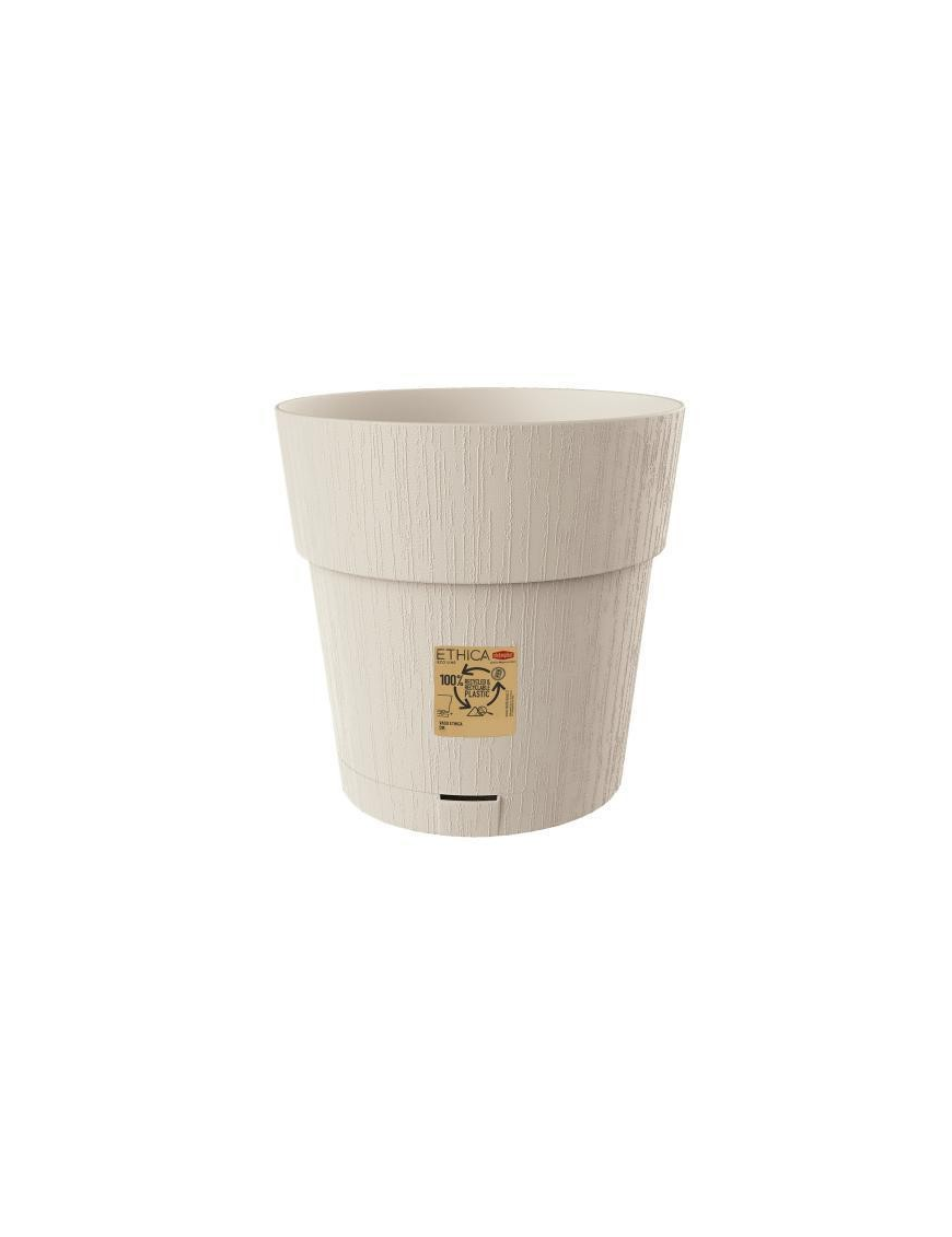 VASO ETHICA diametro 15 GESSO CON RISERVA ACQUA