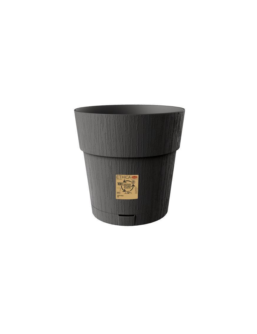 VASO ETHICA diametro 30 GRAFITE CON RISERVA ACQUA