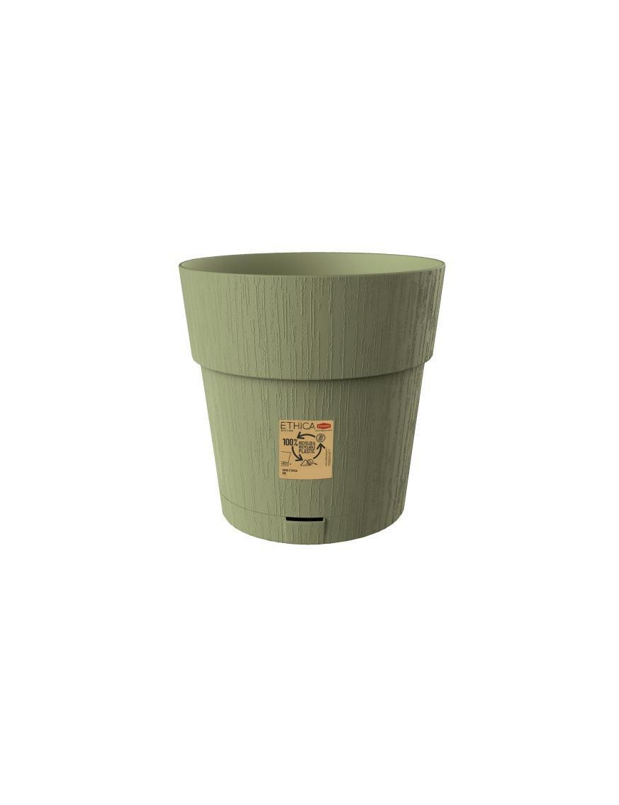 VASO ETHICA diametro 30 VERDE CON RISERVA ACQUA