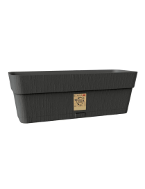 FIORIERA ETHICA 30cm GRAFITE CON RISERVA ACQUA