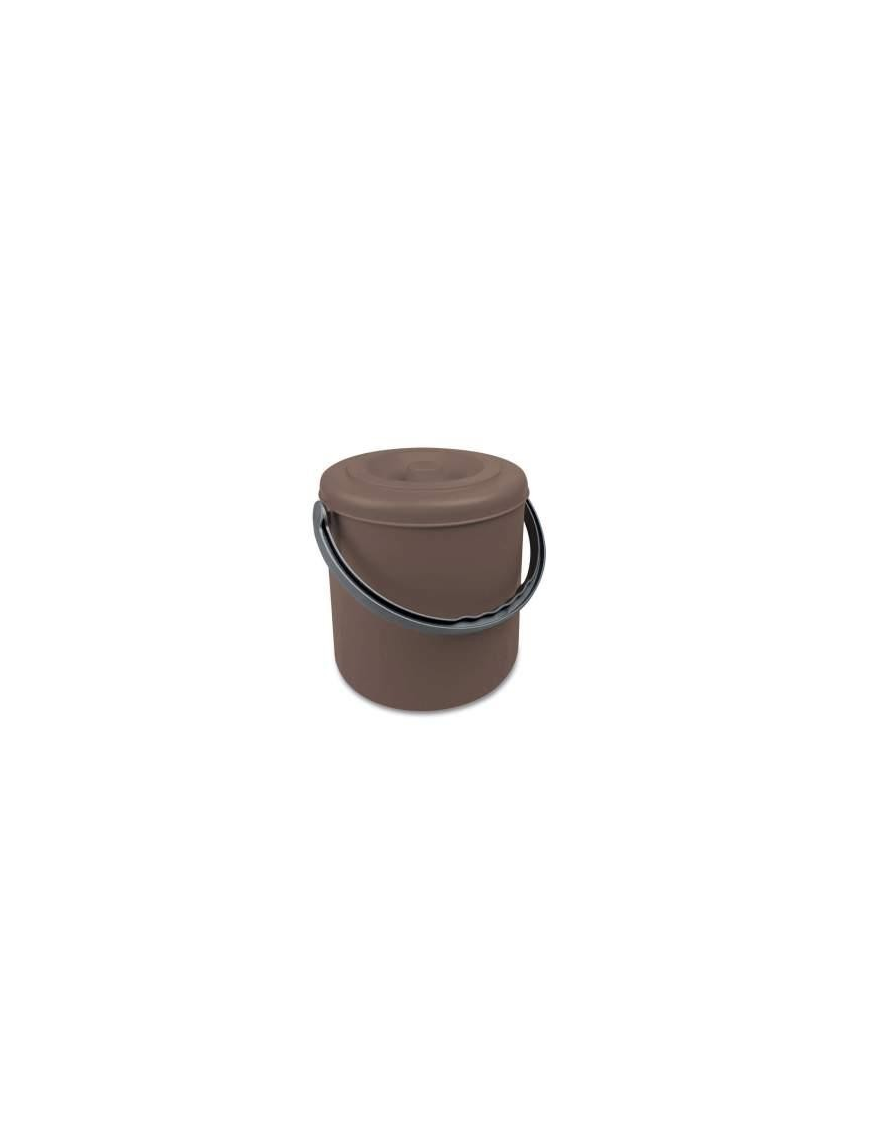 PATTUMIERA EUREKA 25lt CON COPERCHIO TORTORA