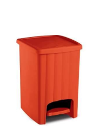 MARGHERITA PEDAL WASTE BIN 20lt ORANGE