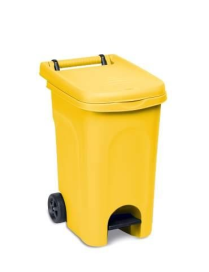 URBAN ECO PEDAL WASTE BIN 60lt YELLOW