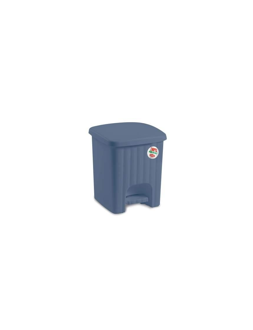 SQUARE PEDAL WASTE BIN LT4.5 BLUE