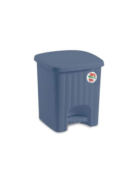SQUARE PEDAL WASTE BIN LT4.5 BLUE