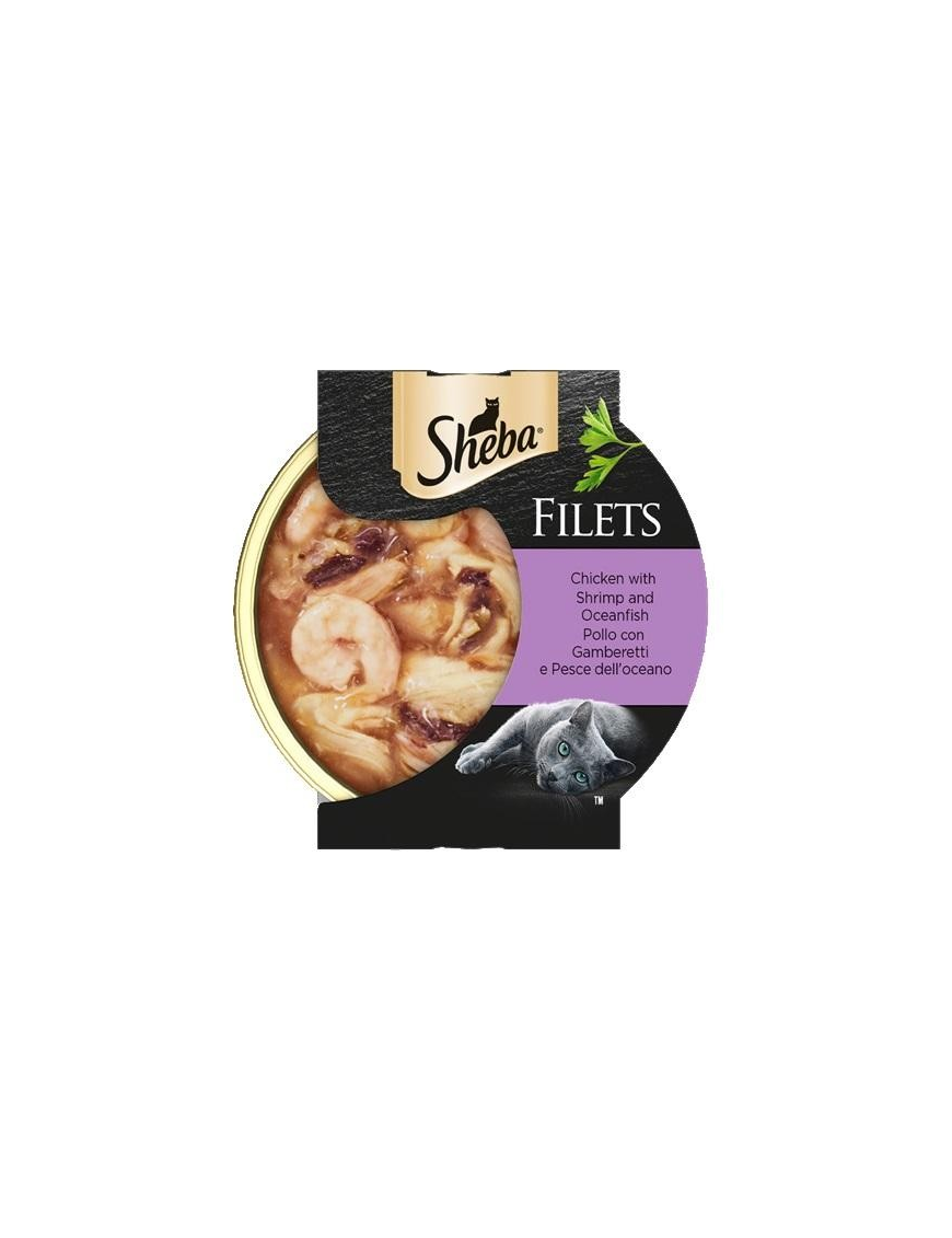 SHEBA FILETS POLLO+GAMBERETTI 60 GRAMMI