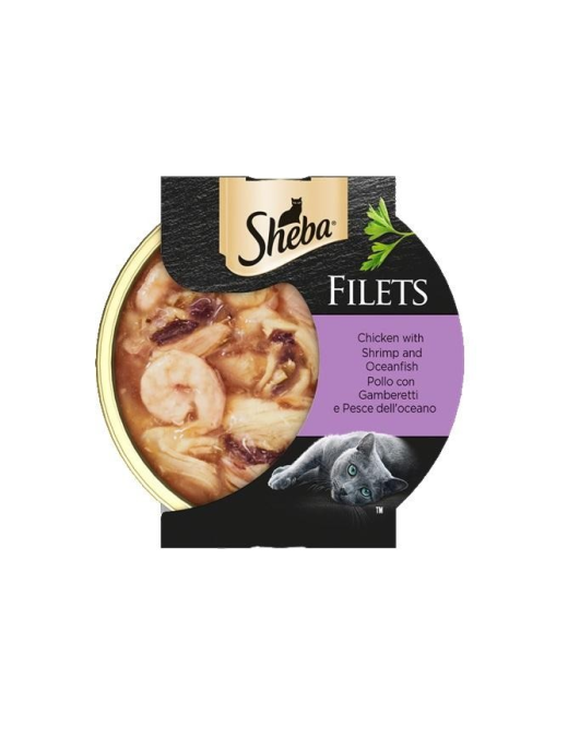 SHEBA FILETS POLLO+GAMBERETTI 60 GRAMMI