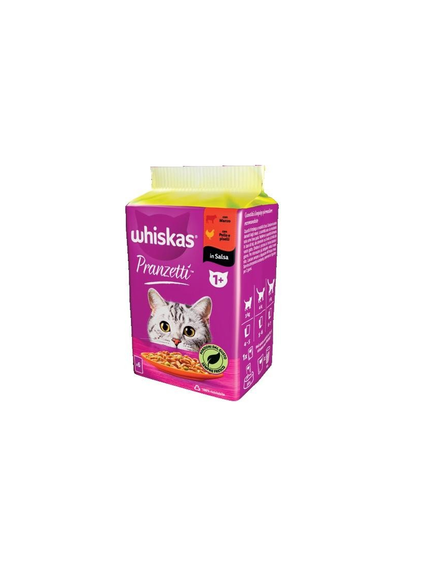 WHISKAS PRANZETTI CARNI+VERDURE