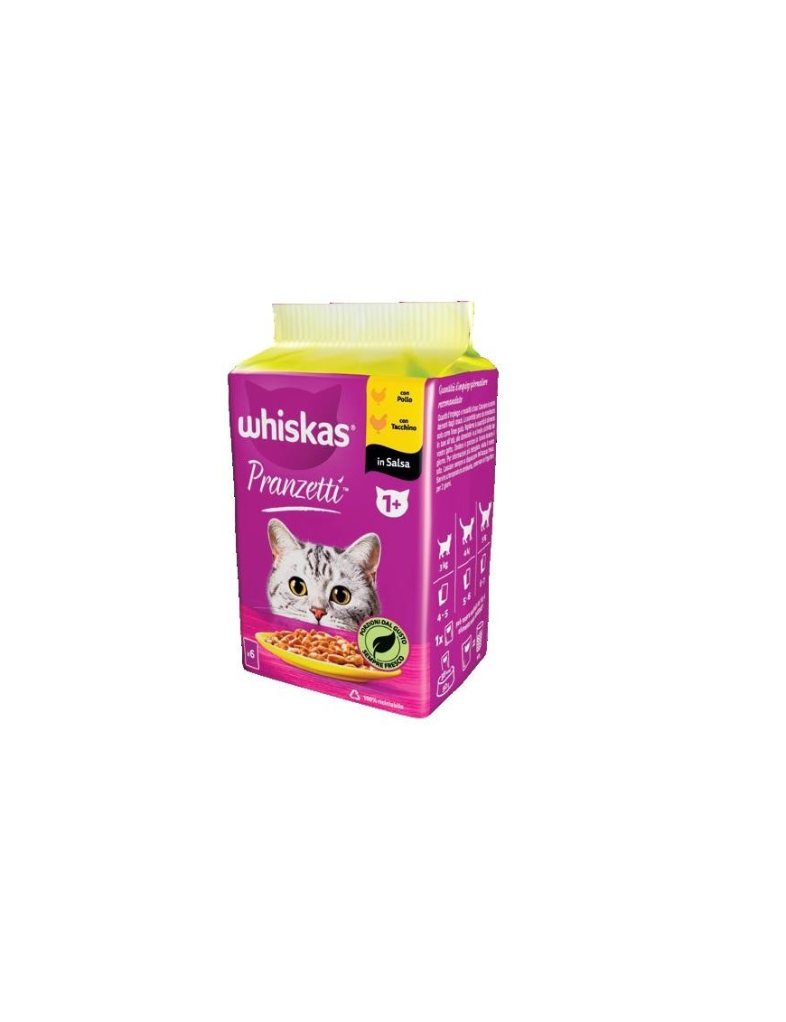 WHISKAS PRANZETTI CARNI BIANCHE