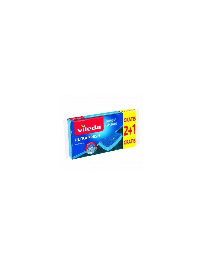 VILEDA ULTRA FRESH ANTI-SCRATCH SPONGES 3 pieces