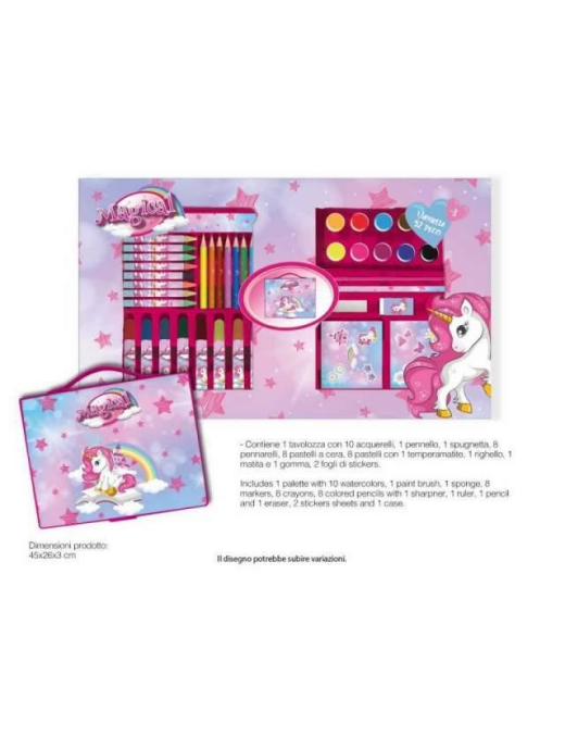 UNICORNO VALIGETTA COLORI 52pezzi