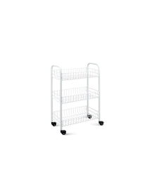 BIANCO SCAFFALE 3 PIANI SIENA 41x23x60 CENTIMETRI