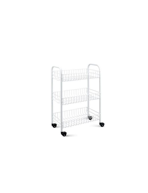 BIANCO SCAFFALE 3 PIANI SIENA 41x23x60 CENTIMETRI