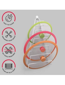 WHITE 6-TIER LIDS HOLDER KIWI
