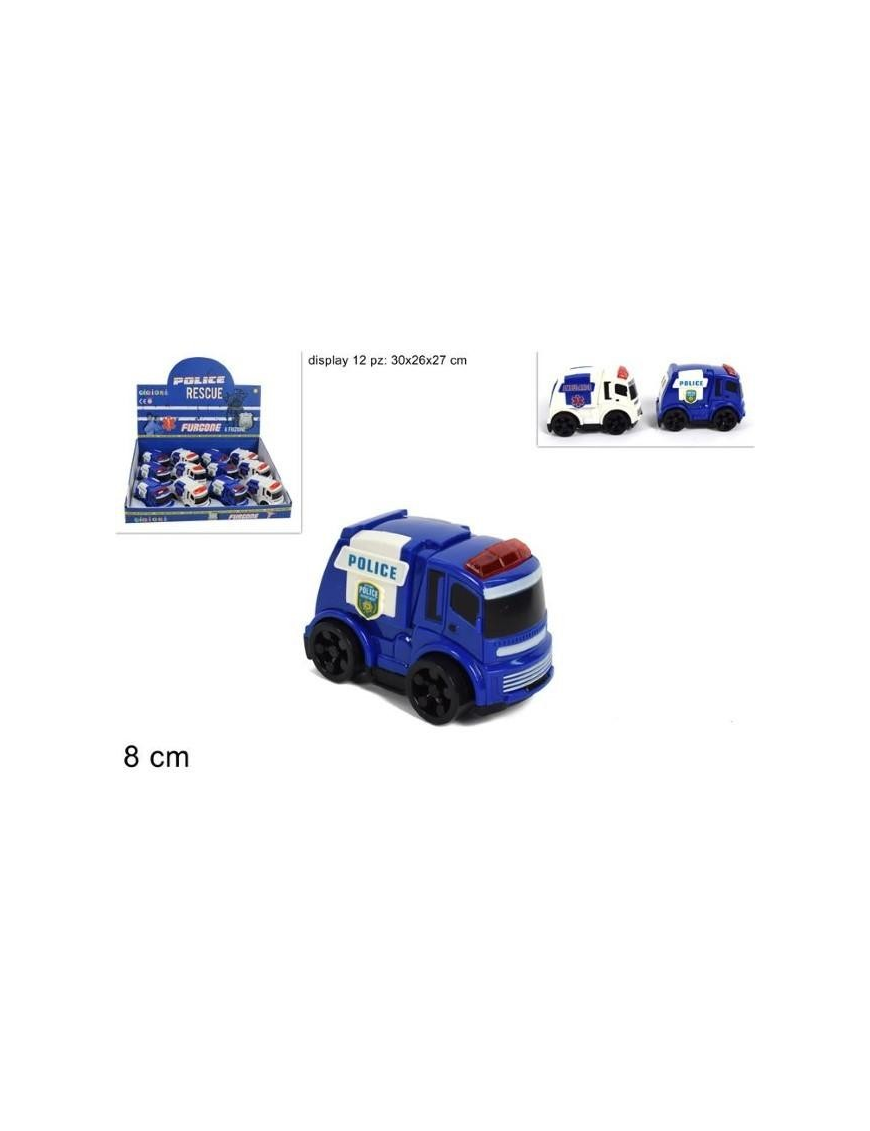 L.   S CAMION POLIZIA-AMBULANZA 8cm