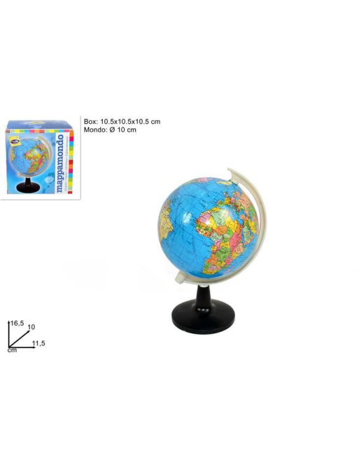 WORLD MAP 10 CENTIMETERS