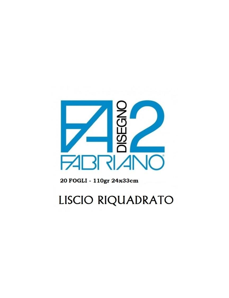 FABRIANO F2 BLOCCO 24x33 20FOGLI RIQUADRATO